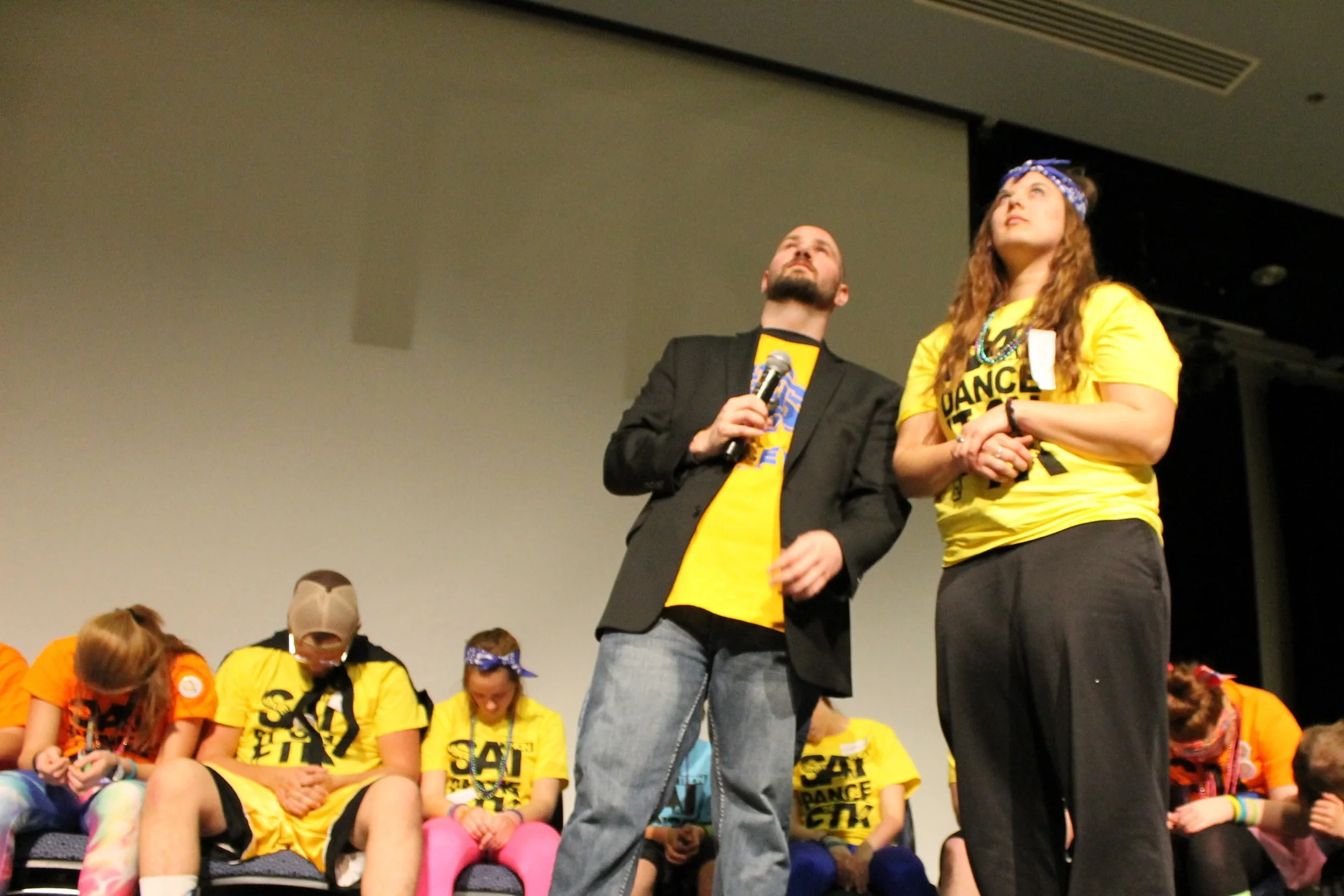 College hypnosis show