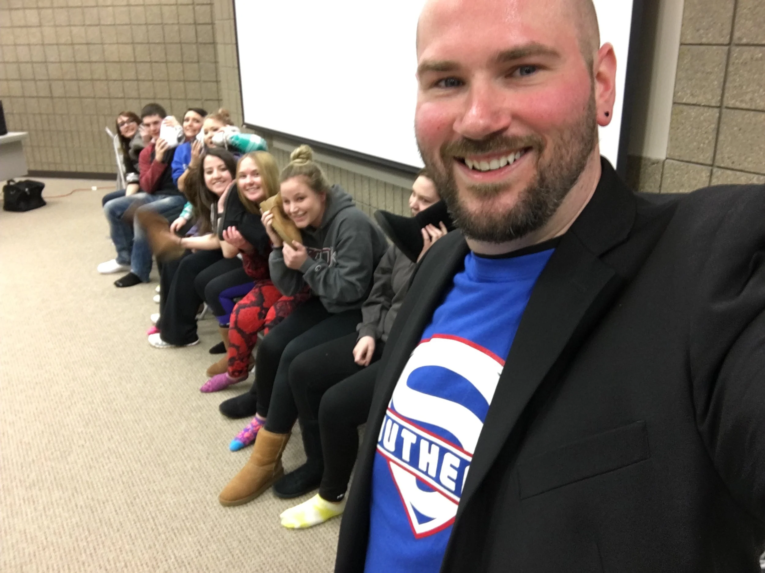 Technical college hypnosis show