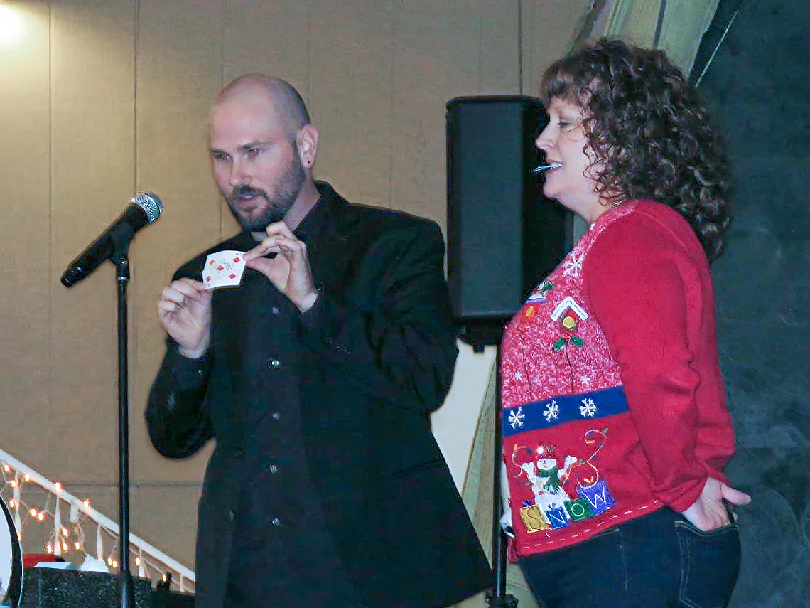 Corporate event magic show